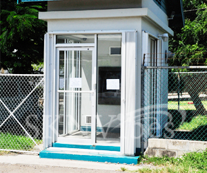 National Bankâs ATM booth along the Frigate Bay Road in St. Kitts