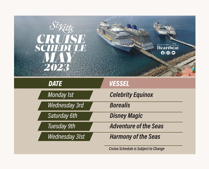 cruise ship schedule 2023 pdf