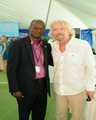 Hon. Patrice Nisbett (left) and Sir Richard Branson
